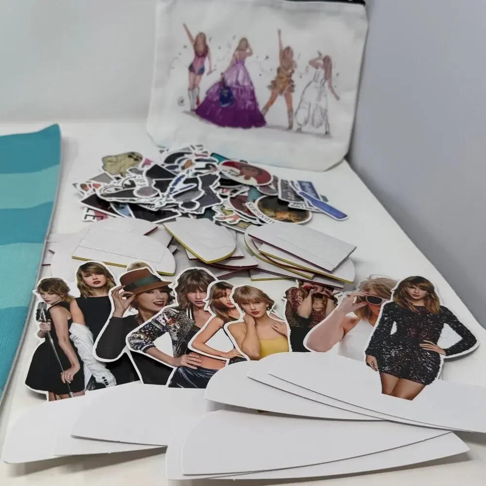 Taylor Swift Pillowcase, Makeup Bag, Stickers and Standees